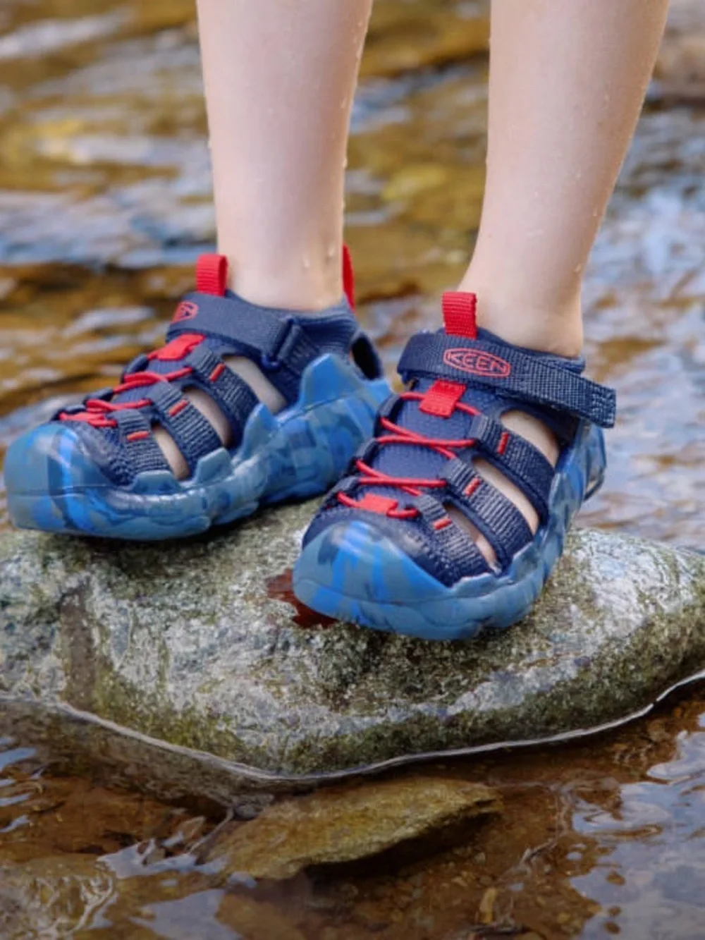 KEEN Toddler Hyperport H2 Navy & Red Closed-Toe Sport Sandals